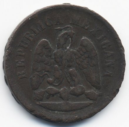Мексика 1 сентаво 1889 год