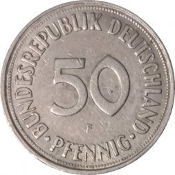 ФРГ 50 пфеннигов 1970 год (F)