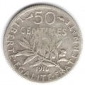 Франция 50 сантимов 1916 год
