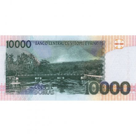 Сан-Томе и Принсипи 10000 добр 2013 год - Золотистая бронзовая кукушка UNC