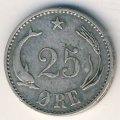 Дания 25 эре 1905 год
