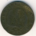 Франция 5 сантимов 1863 год