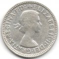 Австралия 6 пенсов 1955 год