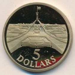 Австралия 5 долларов 1988 год