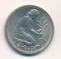 ФРГ 50 пфеннигов 1950 год (F)