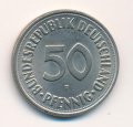 ФРГ 50 пфеннигов 1950 год (F)