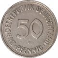 ФРГ 50 пфеннигов 1950 год (F)