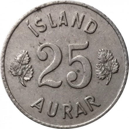 Исландия 25 эйре 1961 год