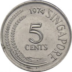 Сингапур 5 центов 1974 год