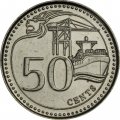 Сингапур 50 центов 2013 год - Порт