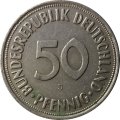 ФРГ 50 пфеннигов 1966 год (J)