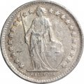 Швейцария 1/2 франка 1950 год
