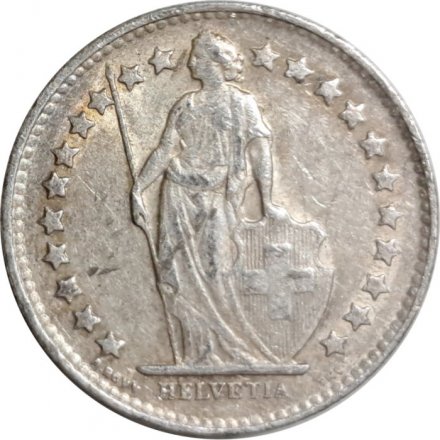 Швейцария 1/2 франка 1950 год