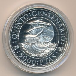 Испания 5000 песет 1989 год