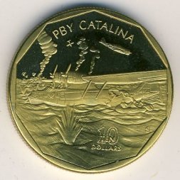 Маршалловы острова 10 долларов 1991 год