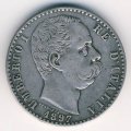 Италия 2 лиры 1897 год