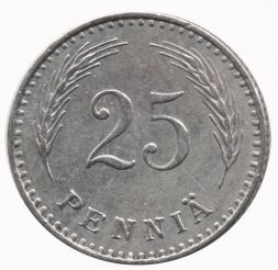 Финляндия 25 пенни 1928 год