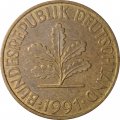 ФРГ 10 пфеннигов 1991 год (J)