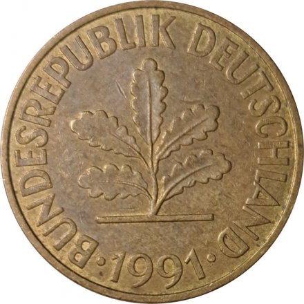 ФРГ 10 пфеннигов 1991 год (J)