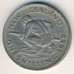 Новая Зеландия 1 шиллинг 1959 год