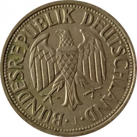 ФРГ 1 марка 1954 год (J)