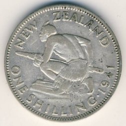 Новая Зеландия 1 шиллинг 1941 год
