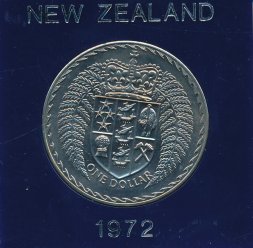 Новая Зеландия 1 доллар 1972 год
