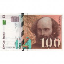 Франция 100 франков 1998 год - Поль Сезанн XF+