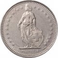 Швейцария 1/2 франка 1985 год 