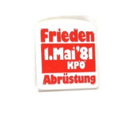 Значок Frieden abrüstung (Мирное разоружение). 1 мая 1981. ГДР