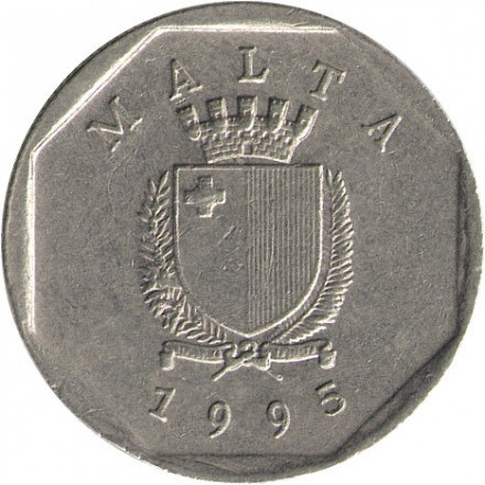 Мальта 5 центов 1995 год - Краб