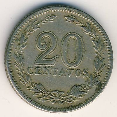 Аргентина 20 сентаво 1921 год