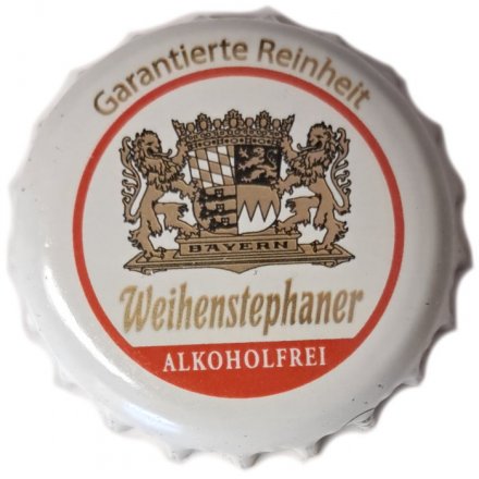 Пробка Германия - Weihenstephaner. Garantierte Reinheit Alkoholfrei (белая)