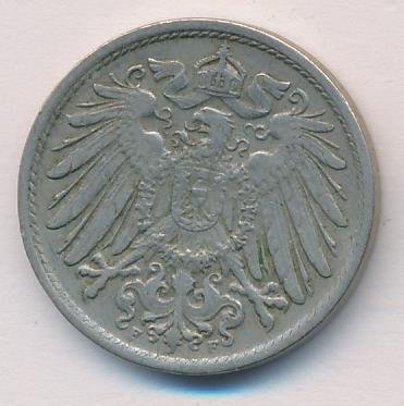 Германия 10 пфеннигов 1911 год (F)