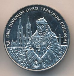 Сомали 1 доллар 2006 год - Папа Бенедикт XVI. Международный день молодежи в Кельне