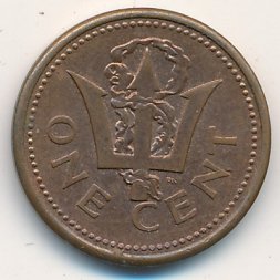 Барбадос 1 цент 1992 год