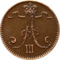 Финляндия 1 пенни 1893 год - Александр III - XF
