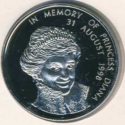 Замбия 1000 квача 1998 год - Принцесса Диана