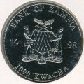 Замбия 1000 квача 1998 год - Принцесса Диана