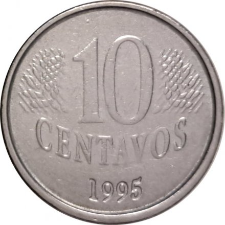 Бразилия 10 сентаво 1995 год - Фигура Республики