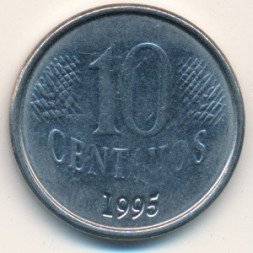 Бразилия 10 сентаво 1995 год - Фигура Республики