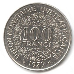 Монета Западная Африка 100 франков 1979 год