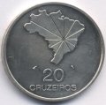 Бразилия 20 крузейро 1972 год Декларация о независимости