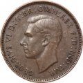 Великобритания 1 фартинг 1947 год - Крапивник