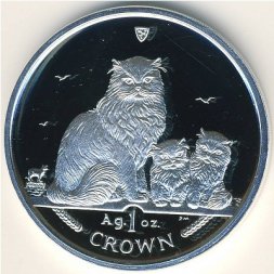 Остров Мэн 1 крона 2005 год