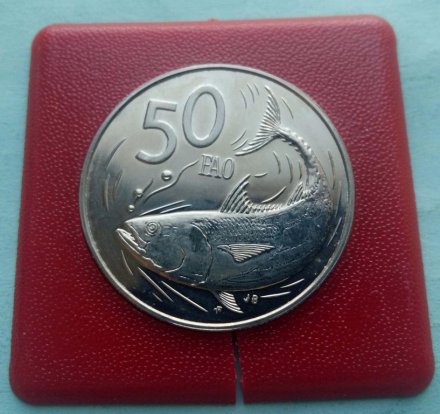 Острова Кука 50 центов 1979 год -ФАО. Рыба Бонито