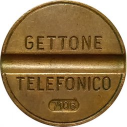 Жетон телефонный Италия Gettone Telefonico - 7106