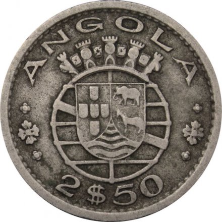 Ангола 2,5 эскудо 1953 год