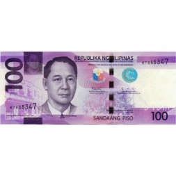 Филиппины 100 песо 2022 год - UNC