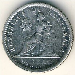 Гватемала 1/2 реала 1897 год